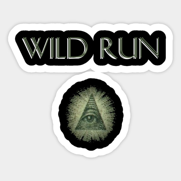 Wild Run / All Seeing Eye Sticker by X the Boundaries